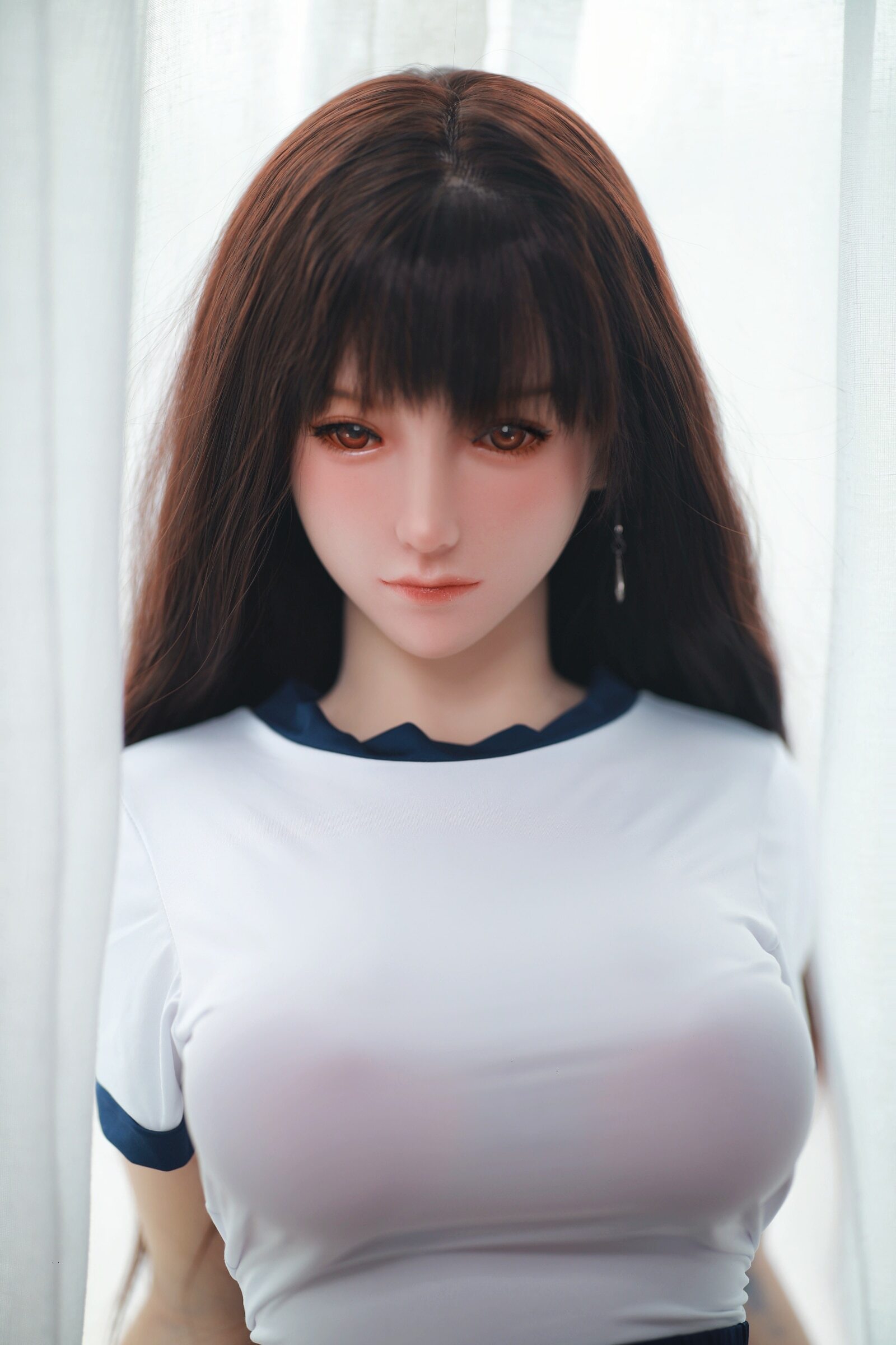 Transplant Hair Silicone Japanese Anime Adult Vagina Pussy Full Body Silicone Masturbator Love Dolls,Adult Dolls,Silicone head TPE body Love Dolls